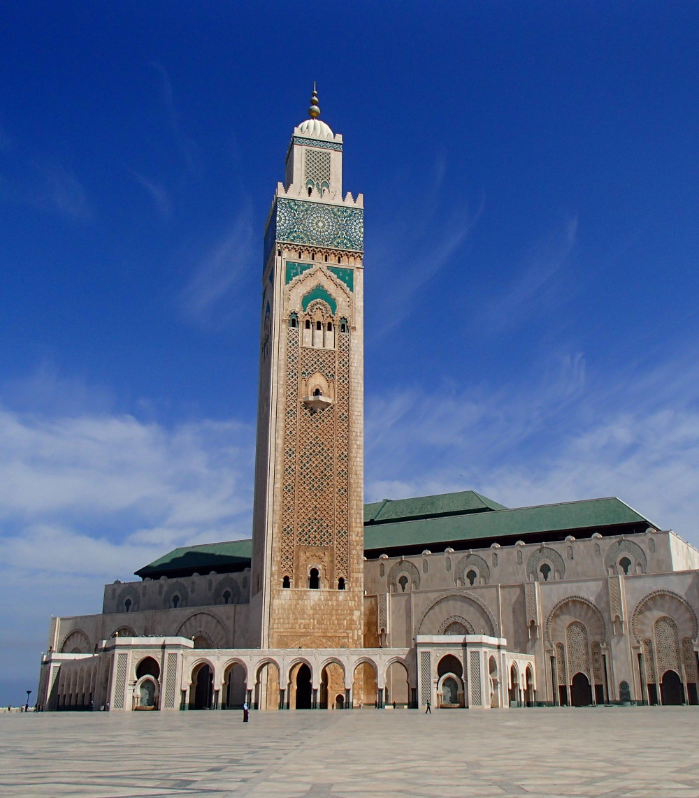 Location de voiture à Casablanca pour aller à la mosquée Hassan II